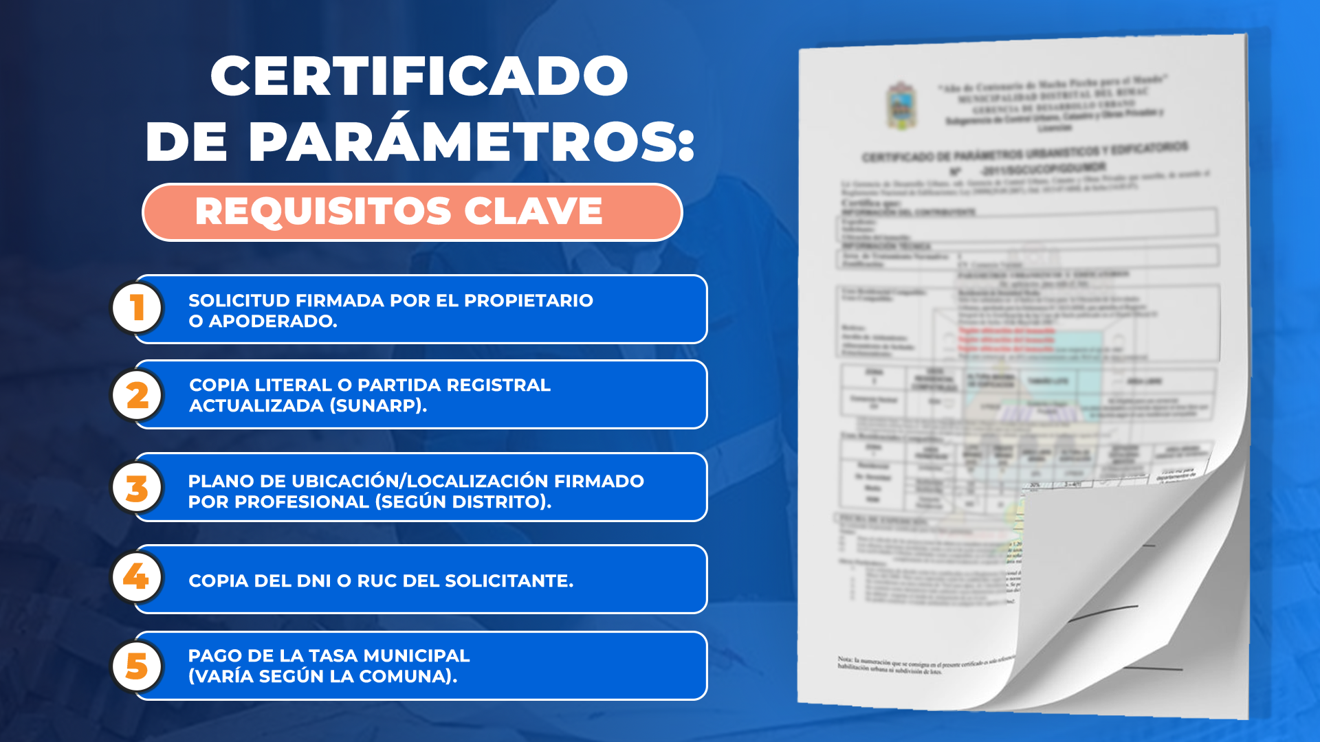 Certificado de Parámetros: ¿Qué es y cómo solicitarlo?
