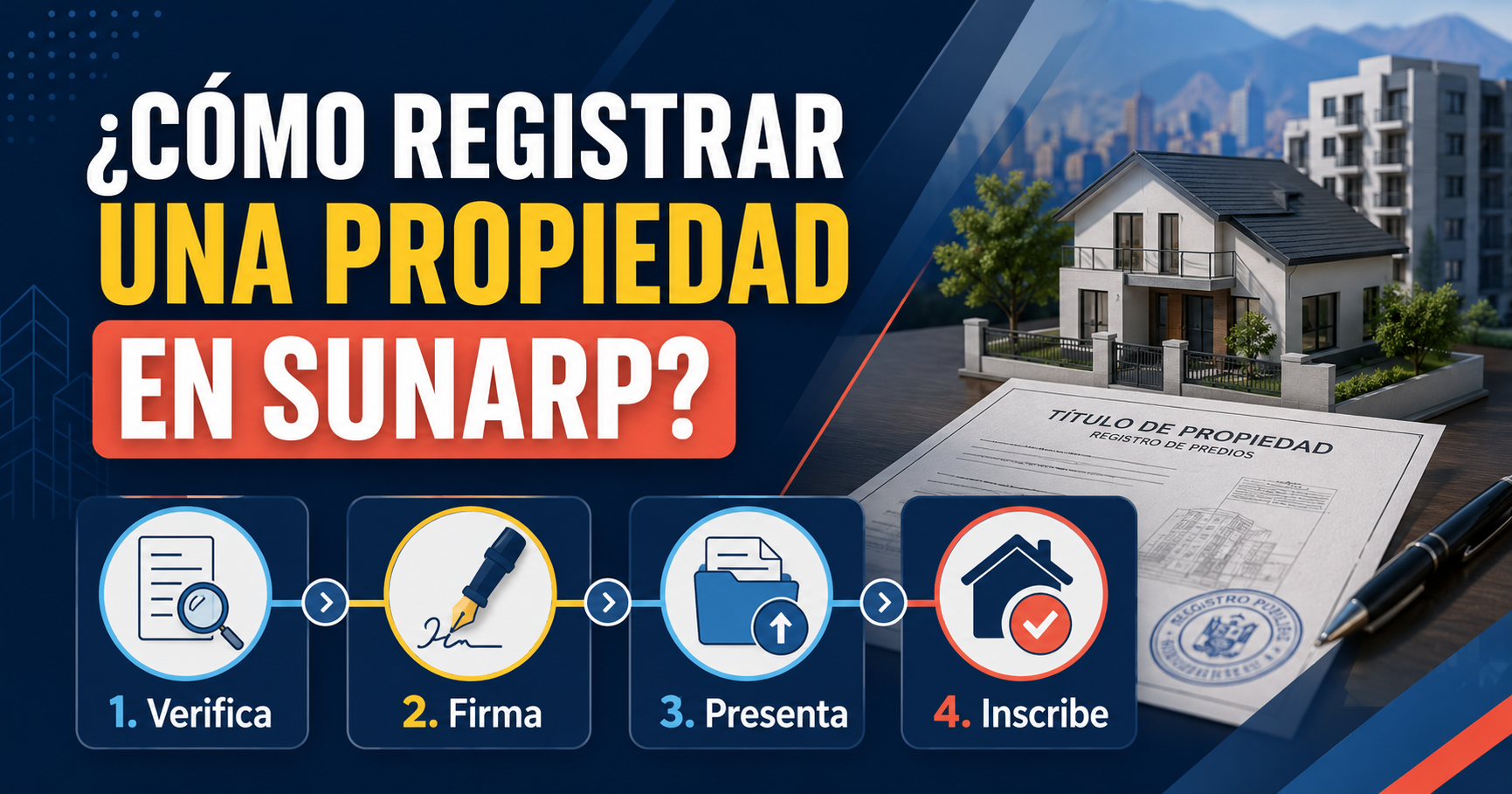 4 pasos para registrar una compraventa de inmueble en SUNARP