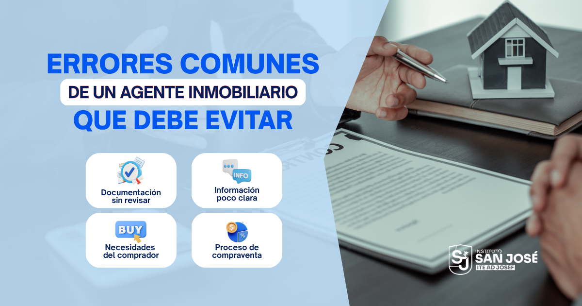 Errores comunes de un agente inmobiliario que debes evitar